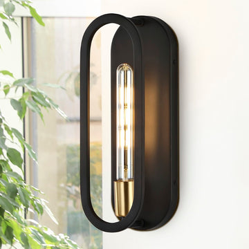 Emilia 4.75" Modern Bohemian Iron LED Sconce - JONATHAN Y